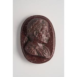 Porphyry Plaque Of The Emperor Heliogabalus - Late 19th Century