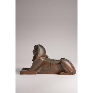 Egyptomania Bronze Of A Sphinx