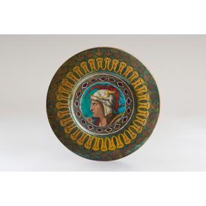 Theodore Deck & Eugène Gluck - Circular Glazed Earthenware Dish
