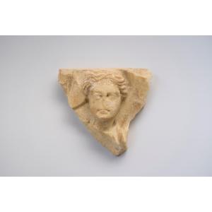 Head Of A Woman – Marble Fragment From Around The 1st Century Ad.