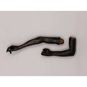 Two Bronze Arm Fragments, 19th Century