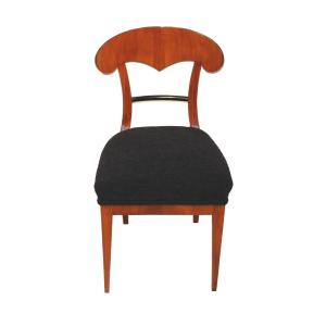 Single Biedermeier Shovel Chair, Cherry Veneer, South Germany Circa 1820