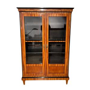 Biedermeier Bookcase, Cherry Veneer, South Germany Circa 1820