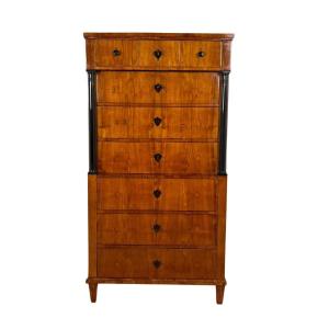 Biedermeier Chiffoniere, Cherry Veneer, South Germany Circa 1830