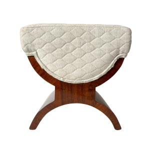 Art Deco Stool, Rosewood Veneer, France Circa 1930