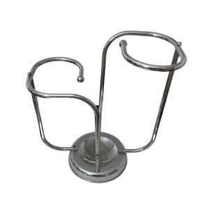 Art Deco Umbrella Stand In Chrome-plated Tubular Steel, Belgium Circa 1930