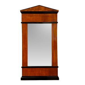 Biedermeier Wall Mirror, Cherry Wood, South Germany, Circa 1820