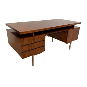 Mid-century Modern Desk, Rosewood Veneer, Germany, Circa 1960