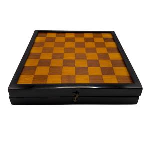 Bauhaus Games Box With Chess, Nine Men's Morris And Backgammon, Germany, Circa 1920