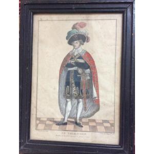 Jean Baptiste Treilhard Member Of The Directory In Grand Costume, Engraving Circa 1798
