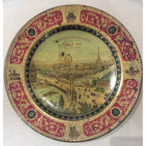 Enameled Sheet Plate Paris Universal Exhibition 1900