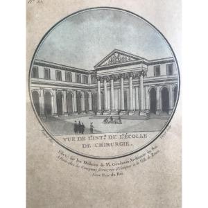 Two Views Of The School Of Surgery Engravings 1787 1789
