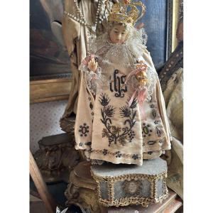 Wax Jesus Of Prague, 19th Century 