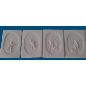 Lithophanies Puttis Of The Four Seasons
