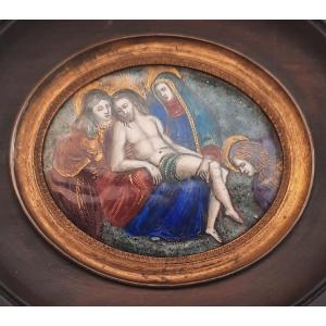 Pieta Limoges Enamels On Copper