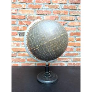 All-black Paper Mache Globe... Silent Globe