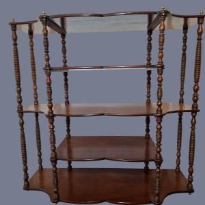 Elegance Shelf All Mahogany 19th Century