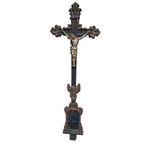 Baroque Cast-iron Funeral Cross
