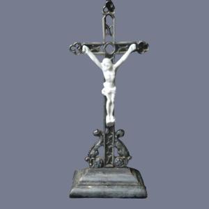 Crucifix Enameled Cast Nineteenth