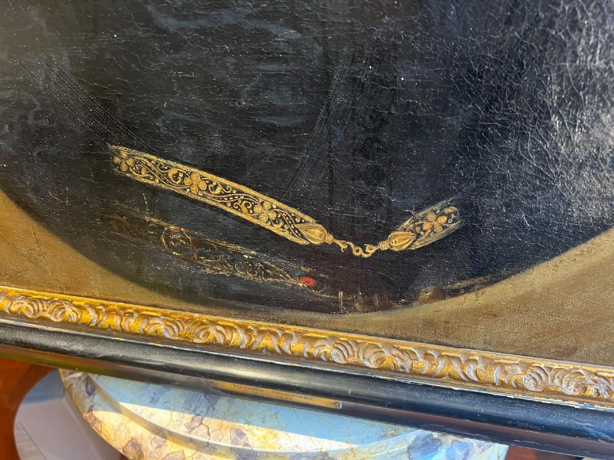 Ritratto di gentiluomo, olio su tela, attribuito a Michiel Jansz Van Mierevelt-photo-3