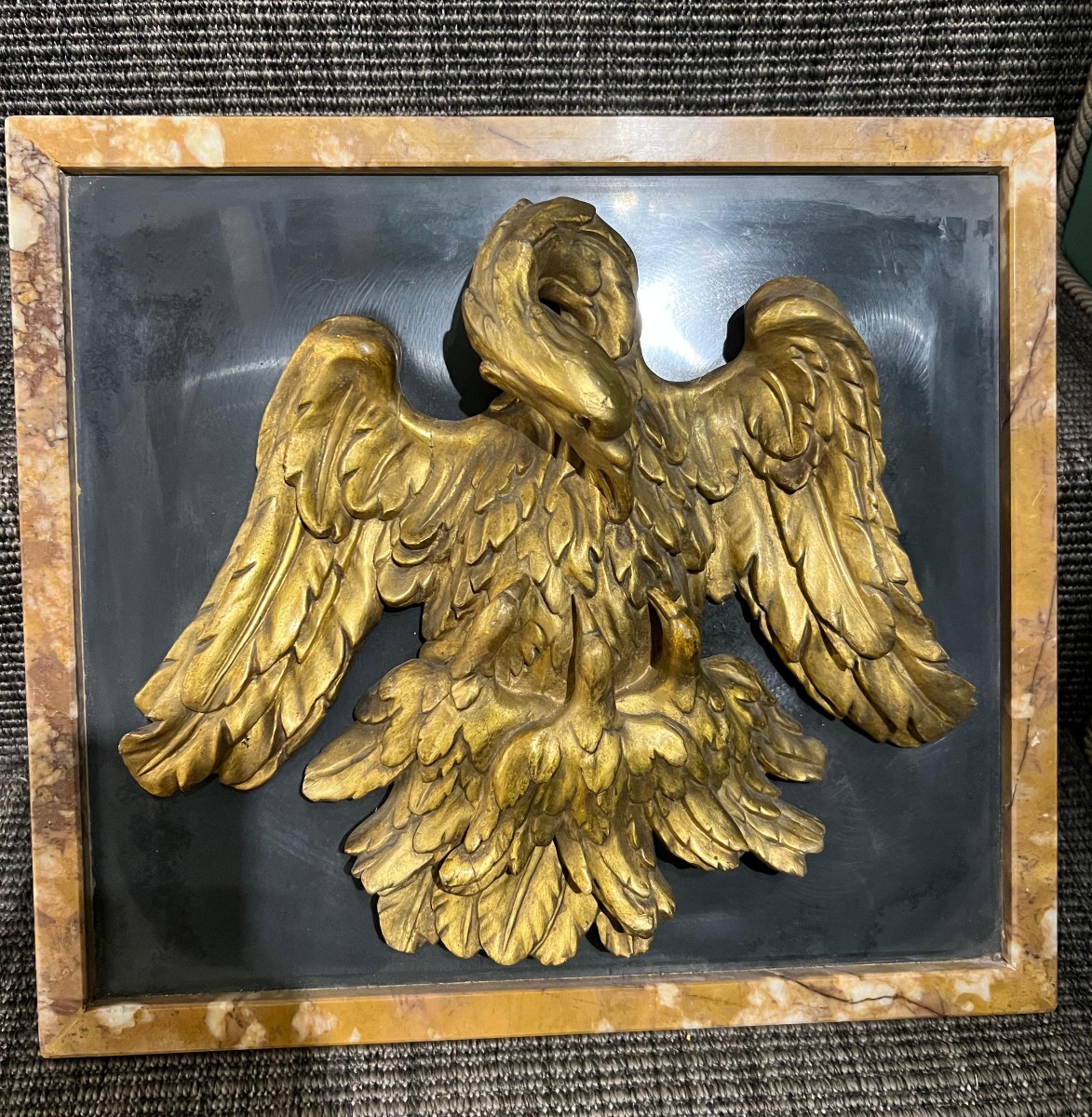 Altorilievo in legno dorato. Barocco siciliano, XVIII secolo
