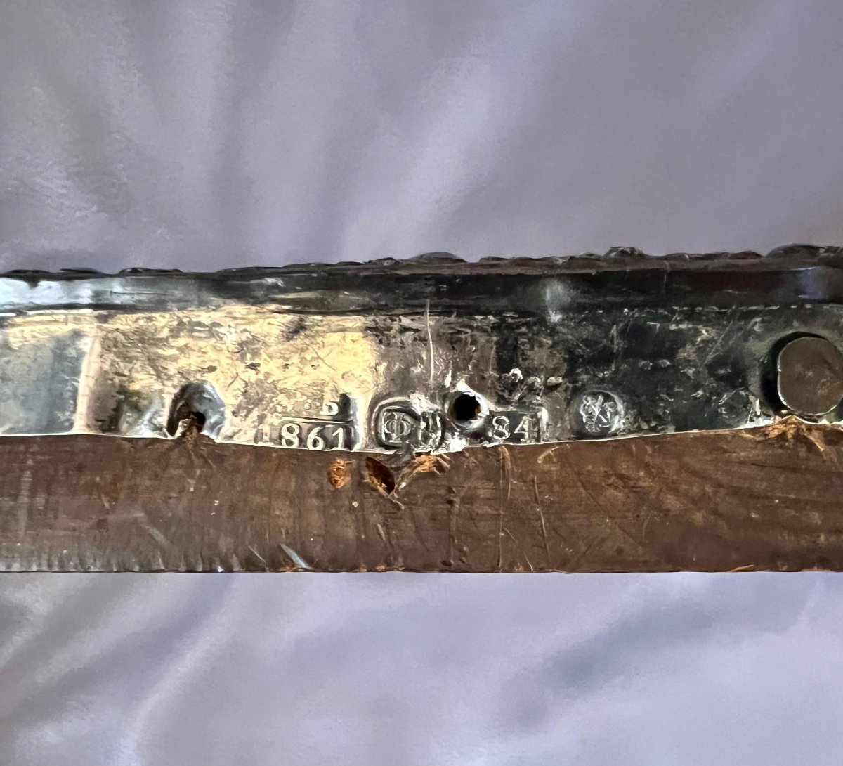 Icona russa con riza in argento. Bolli: Mosca, 1861, titolo 84-photo-2