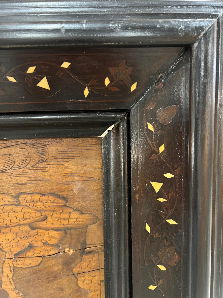 Pannello decorativo intarsiato. Lombardia, primi Ottocento-photo-4