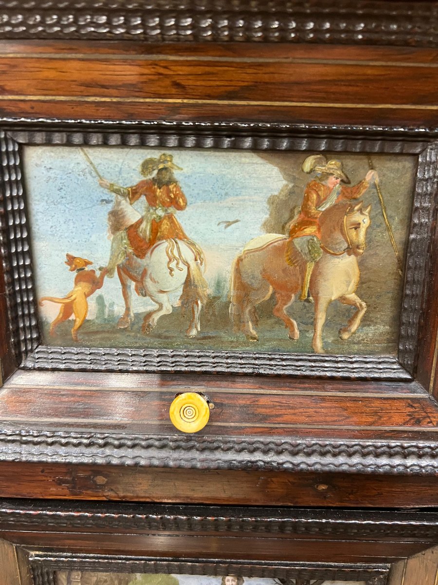 Monetiere con dipinti sottovetro. Italia, metà XVIII secolo-photo-3