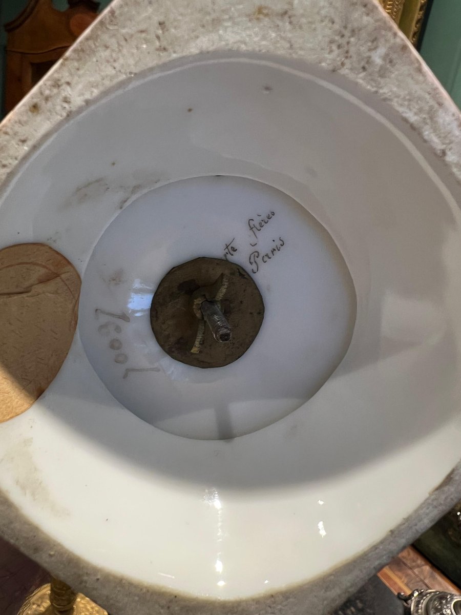 Vasi in porcellana dorata. Darte Frères Parigi, periodo Impero-photo-1