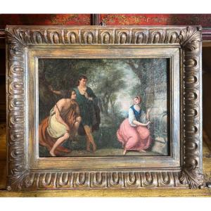 Dipinto in cornice di gusto neoclassico. Inizio XIX secolo