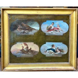 Bozzetto "Le Quattro Stagioni", olio su tela. XVIII secolo.