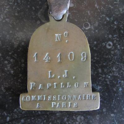 Plate Of Business, Commissionaire In Paris