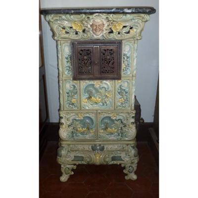 Sarreguemines Faience Stove