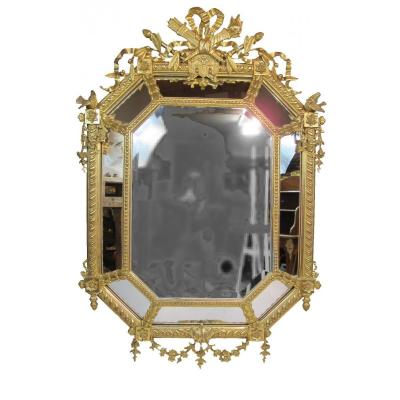 Octogonal Napoleon II Mirror Glazing Bead