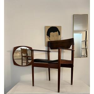 Grete Jalk Danish Rosewood Armchair Scandinavian Design.