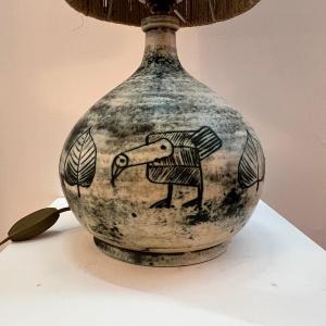 Jacques Blin Ceramic Table Lamp.