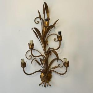 Sheaf Of Wheat Wall Lamp.