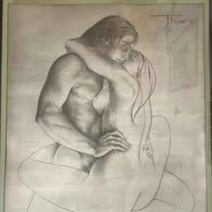 Pierre-yves Tremois, l'Etreinte, Screenprint.