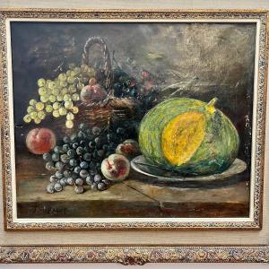 Painting, Still Life By Jules Félix Ragot. 