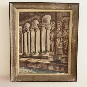 Provence Paintings, Arles Saint Trophime 1954.