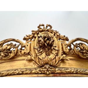 H 221 Cm Antique Mirror.