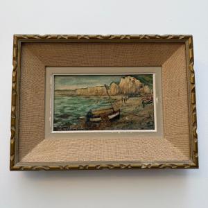 Roger Griboval, Painting, Return From Fishing.