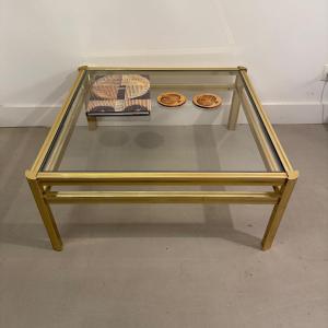 Gold Coffee Table For The Living Room.