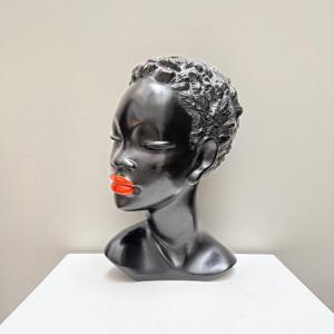 Bust Of A Young Black Woman, Plaster, 1950