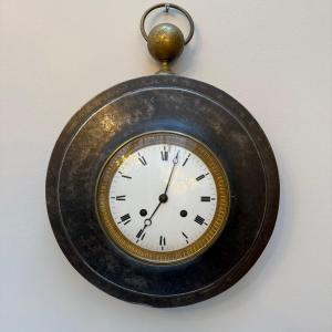 Sheet Metal Clock Known As "bull's Eye"