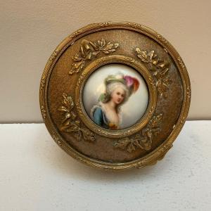 Bronze Box With Medallion.