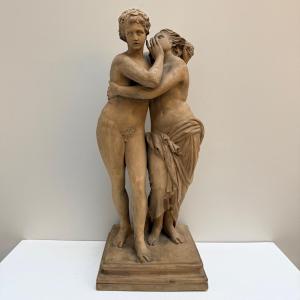 Savoie , 19th Century Terracotta Sculpture By Jean Peguet .