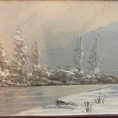 Paul Gobert (1891-1963) Oil Painting On Panel Isere Grenoble