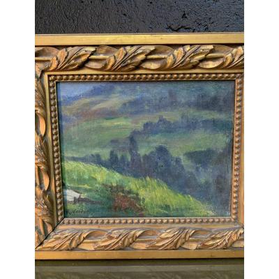 Raymond Jean Verdun (1873-1954) Table, Painting Countryside Landscape