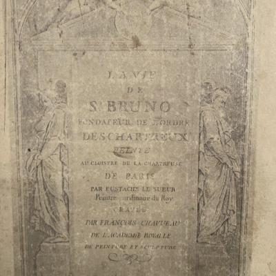 The Life Of Saint Bruno Le Sueur Eustache - Chauveau François, The Fathers Chartreux Ancient Book